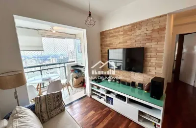 Vende apartamento de 51m², com 2 dormitórios, varanda e 1 vaga, na vila andrade