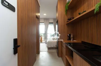 Vende apartamento tipo studio, totalmente montado, com 27m², em moema