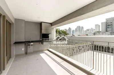Apartamento novo, com 102m², 2 suítes, 2 vagas, varanda gourmet  e lazer, em moema