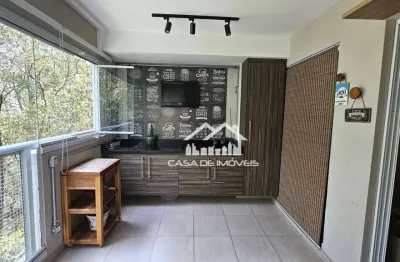 Vende apartamento com 75m², 2 dormitórios sendo 1 suíte, 1 vaga
