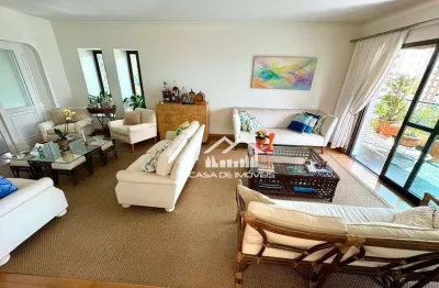 Vende apartamento de 242m², 3 suítes, 4 vagas, ampla varanda na vila andrade