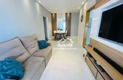 Vende apartamento com 82m², 2 suítes,  2 vagas e lazer, no campo grande