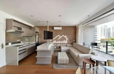 Vende apartamento mobiliado com 67m², de alto padrão na vila olímpia
