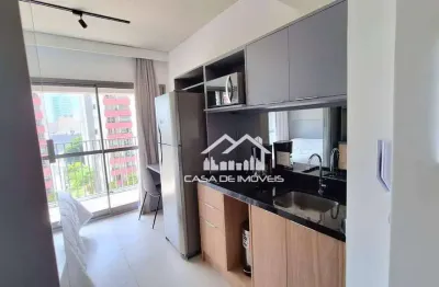 Aluga apartamento tipo studio com 20m², mobiliado, ao lado do metrô santa cruz