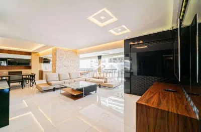 Aluga apartamento com 178m², varanda gourmet, 3 suítes e 3 vagas, no brooklin