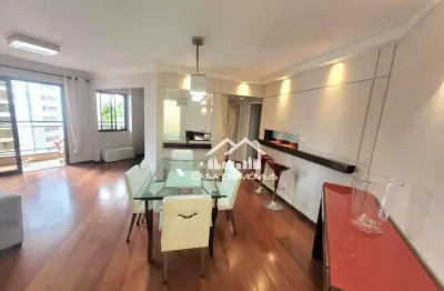 Aluga apartamento mobiliado com 120m², 2 dormitórios, 2 vagas, lazer e serviços inclusos, em moema.