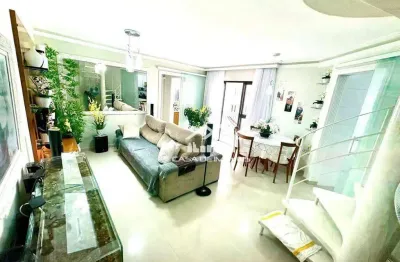 Vende cobertura com 132m², 3 dormitórios, área gourmet com churrasqueira