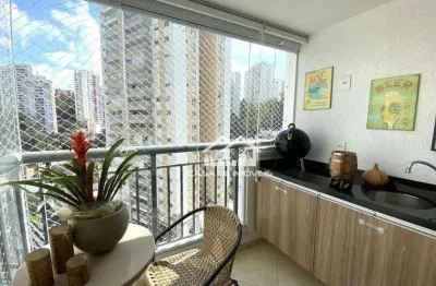 Vende apartamento com 55m², 2 dormitórios, 2 vagas, lazer completo, na vila andrade.