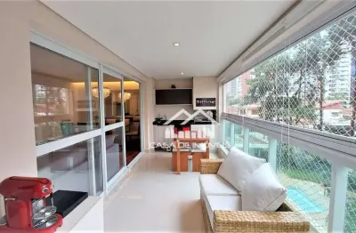 Vende apartamento com 125m², 3 suítes, 2 vagas, depósito e lazer, no brooklin
