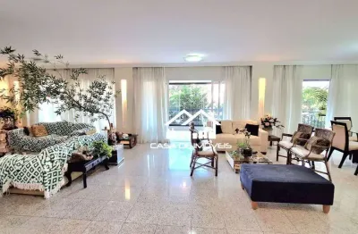 Vende ou aluga apartamento de alto padrão, com 323m², 4 suítes, 6 vagas e lazer, no campo belo.