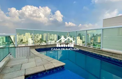Aluga, cobertura, penthouse, mobiliada, brooklin, 3 dormitórios, 2 suítes, piscina, churrasqueira e lazer completo