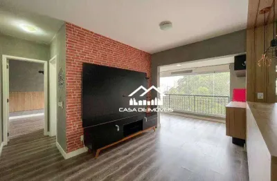 Vende apartamento de 69m², com 2 dormitórios, 1 suíte, 1 vaga e varanda, na vila andrade.