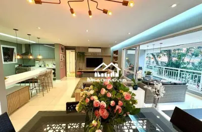 Vende apartamento de 125m², 3 dormitórios, 1 suíte, 3 vagas, varanda gourmet no alto da boa vista