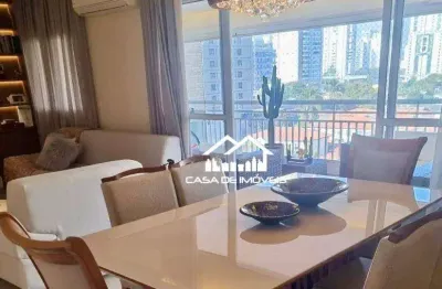 Aluga apartamento 3 suítes, mobiliado, varanda gourmet, churrasqueira, ar condicionado, lazer completo, elevador privativo, brooklin