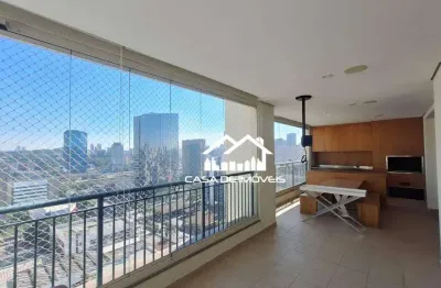Apartamento para venda ou locação, 178m², 3 suítes, 3 vagas, no brooklin