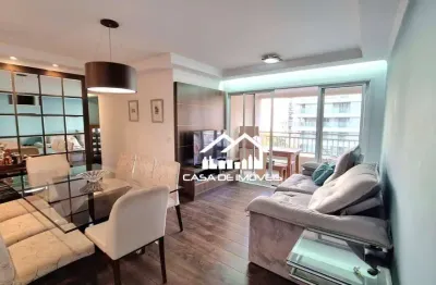 Aluga apartamento com 96m², 3 dormitórios, 1 suíte, 2 vagas e varanda gourmet, no brooklin