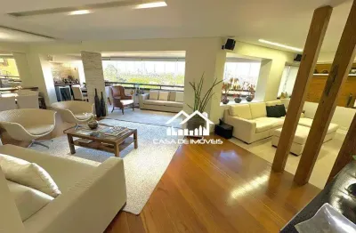Vende apartamento de 240m², 4 suítes, 4 vagas, 2 depósitos, no panamby