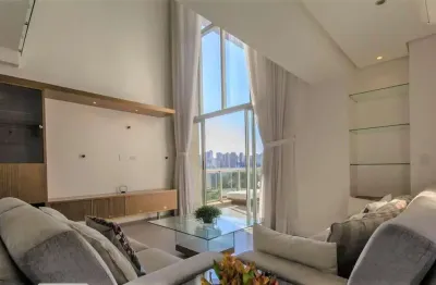 Aluga apartamento mobiliado com 97m², 2 vagas, lazer com parque privativo, no panamby