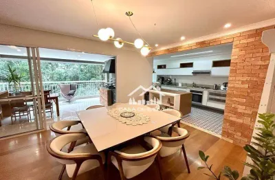 Vende apartamento mobiliado na vila andrade, com 168m², 3 suítes e lazer clube.