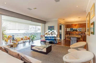 Vende apartamento com 178m², 3 suítes, varanda gourmet e lazer, no brooklin