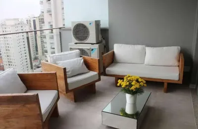 Aluga apartamento mobiliado com 110m², 1 suíte, na vila nova conceição.