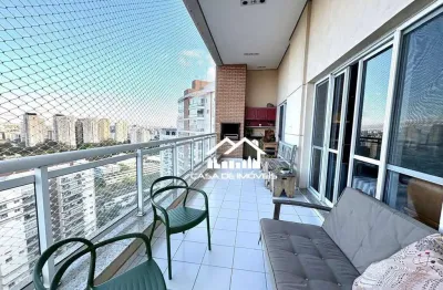 Aluga apartamento mobiliado de 171m², 3 suítes, escritório, 3 vagas e varanda gourmet na vila andrade