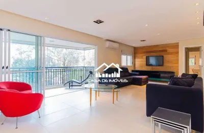 Aluga apartamento com 178m², 3 suítes, 3 vagas e lazer clube, no brooklin.