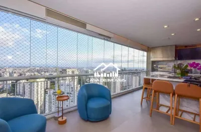 Vende apartamento de 223m², 3 suítes, 4 vagas, depósito e varanda gourmet na vila andrade.
