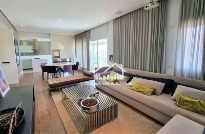 Aluga apartamento mobiliado com 167m², alto padrão, no brooklin.