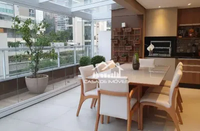 Vende apartamento garden, com 124m², 74m² de área interna, 2 dormitórios, no panamby.