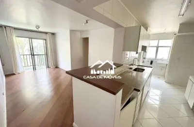 Aluga apartamento de 70m², 2 dormitórios, sendo 1 suíte, 1 vaga de garagem e varanda, na vila andrade