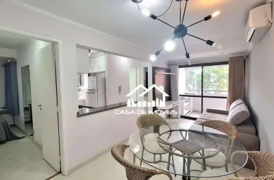 Aluga apartamento mobiliado com 55m², 2 dormitórios, 2 vagas, em moema