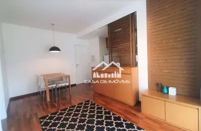 Aluga apartamento no condomínio mandarin, com 47m², semi mobiliado. brooklin.