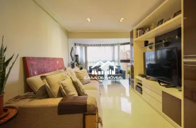 Vende ou Aluga apartamento de 98m², com 3 dormitórios, sendo 1 suíte, 2 vagas e varanda