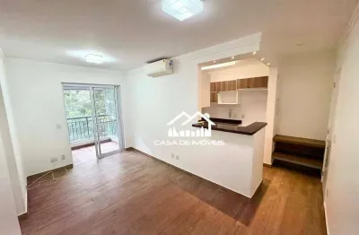 Aluga apartamento de 55m², com 2 dormitórios, 1 vaga e varanda na Vila Andrade