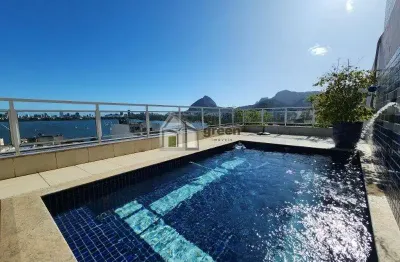 Cobertura com 4 quartos à venda na avenida lineu de paula machado, 104, lagoa, rio de janeiro, 445 m2 por r$ 11.900.000