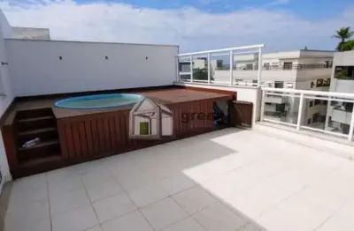Cobertura com 4 quartos à venda na rua joaquim cardoso, 670, recreio dos bandeirantes, rio de janeiro, 340 m2 por r$ 2.300.000