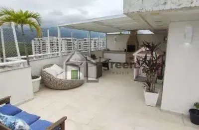 Cobertura com 3 quartos à venda na rua silvia pozzano, 1, recreio dos bandeirantes, rio de janeiro, 185 m2 por r$ 1.150.000