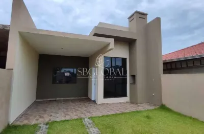 Casa nova com 03 dormitórios (01 suíte) no balneário volta ao mundo i em itapoá/sc