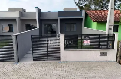 Casa nova com 03 dormitórios (01 suíte) localizada no balneário rainha do mar em itapoá/sc