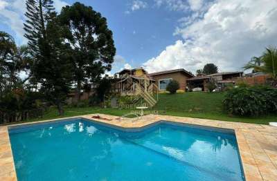 Chácara com 4 dormitórios à venda, 2400 m² por r$ 1.300.000,00 - refúgio - atibaia/sp