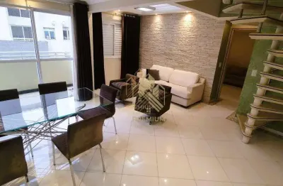 Cobertura com 3 dormitórios para alugar, 120 m² por r$ 5000/mês - tatuapé - são paulo/sp