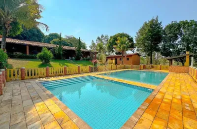 Chácara com 4 dormitórios à venda, 6500 m² por r$ 1.350.000,00 - laranjal - atibaia/sp