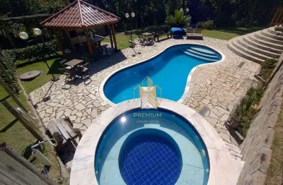 Chácara com 3 dormitórios à venda, 2600 m² por r$ 1.200.000,00 - jardim cinco lagos de santa maria - mairiporã/sp