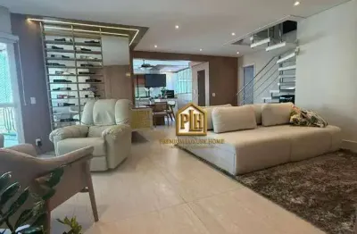Apartamento duplex com 3 dormitórios à venda, 230 m² por r$ 3.500.000 - jardim anália franco - são paulo/sp