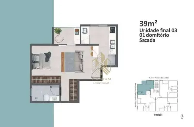 Apartamento com 1 dormitório à venda, 39 m² por r$ 370.000,00 - alvinópolis - atibaia/sp