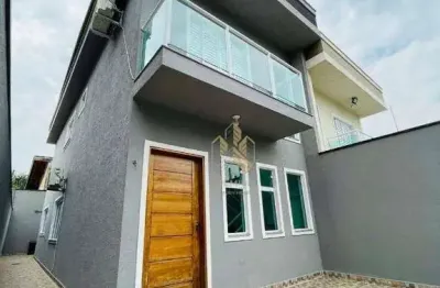 Casa com 3 dormitórios à venda, 108 m² por r$ 910.000,00 - jardim maristela - atibaia/sp
