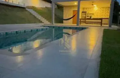 Casa com 4 dormitórios, 300 m² - venda por r$ 2.000.000,00 ou aluguel por r$ 11.740,00/mês - parque rio abaixo - atibaia/sp