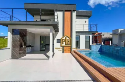 Casa de esquina à venda – condomínio portal lamis – atibaia/sp | 284 m² construídos | 4 suítes | vista permanente para as montanhas