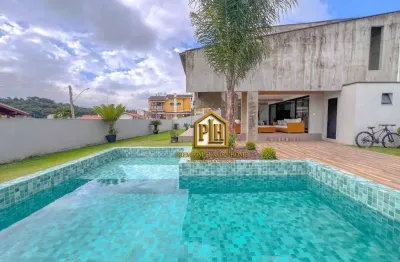 Casa com 3 suítes , 600 m² - venda por r$ 3.600.000 ou aluguel por r$ 17.800/mês - vila thais - atibaia/sp